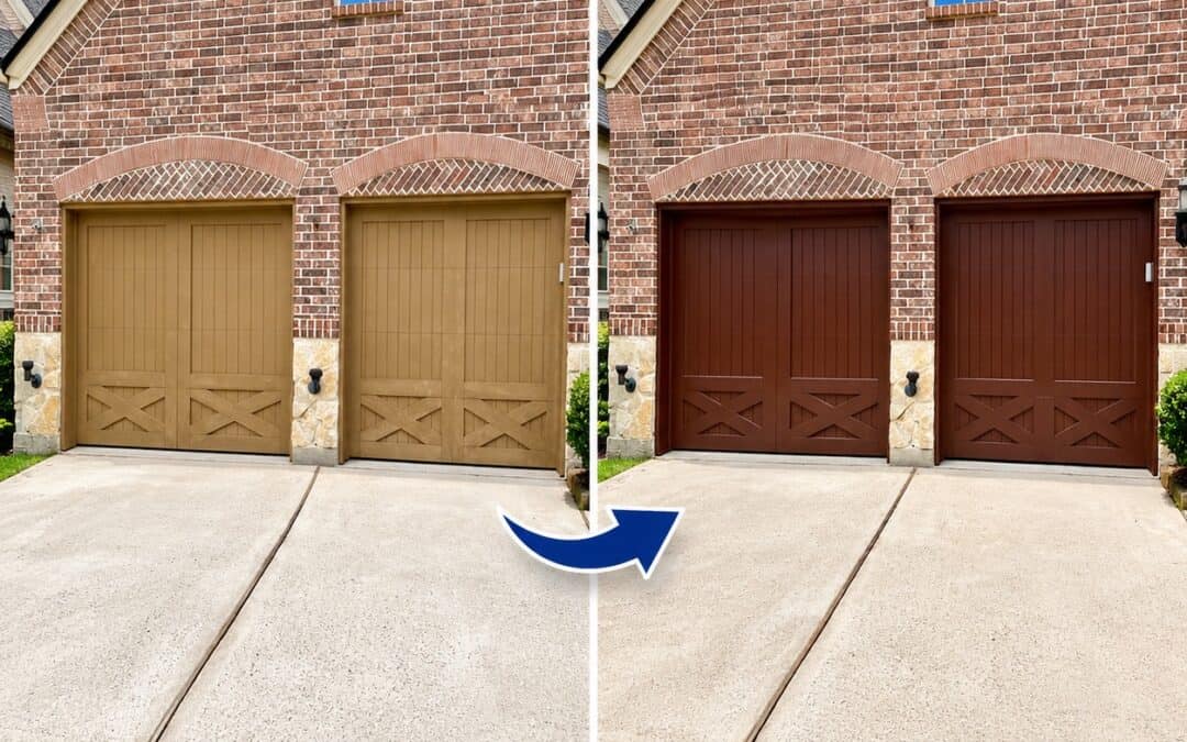 Oarwood Place Garage Door Project in Spring, TX